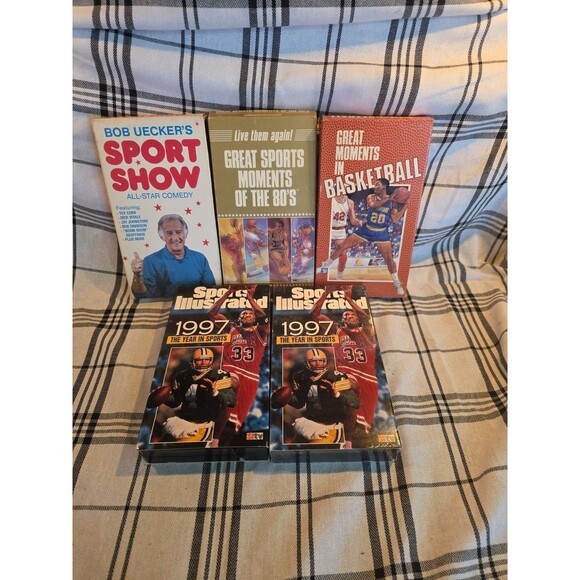 Other - Bob Uecker Sports VHS Tapes Great Moments Basketball Sports Illustrated 80s 90s